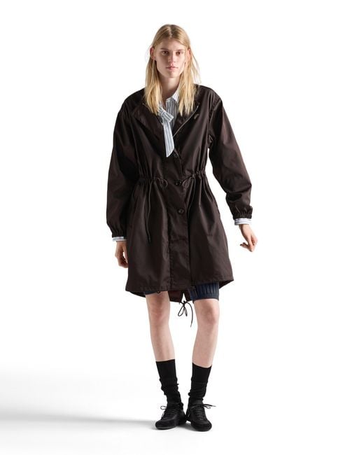 Prada Black Re-Nylon Raincoat