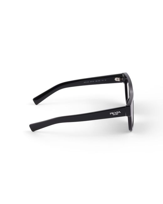 Prada Gray Sunglasses With Logo for men