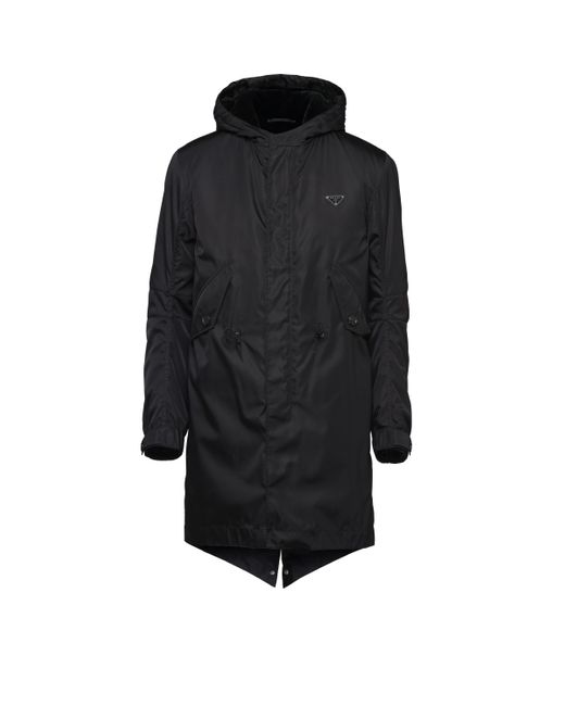 Prada Parka Aus Re-Nylon in Schwarz für Herren Lyst DE