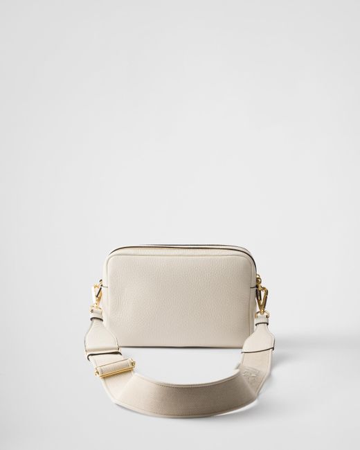 Borsa A Tracolla Small di Prada in Natural