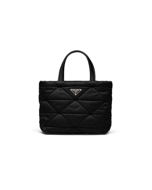 Prada Synthetic Padded Nylon Tote Bag in Black - Save 16% | Lyst
