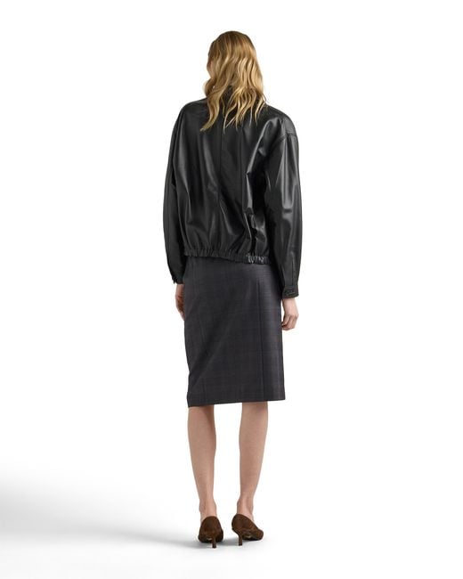 Prada Black Nappa Leather Jacket