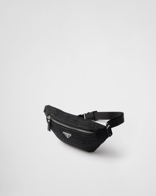 Prada White Crochet Belt Bag for men