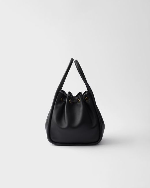 Prada Black Darling Leather Mini Bucket Bag
