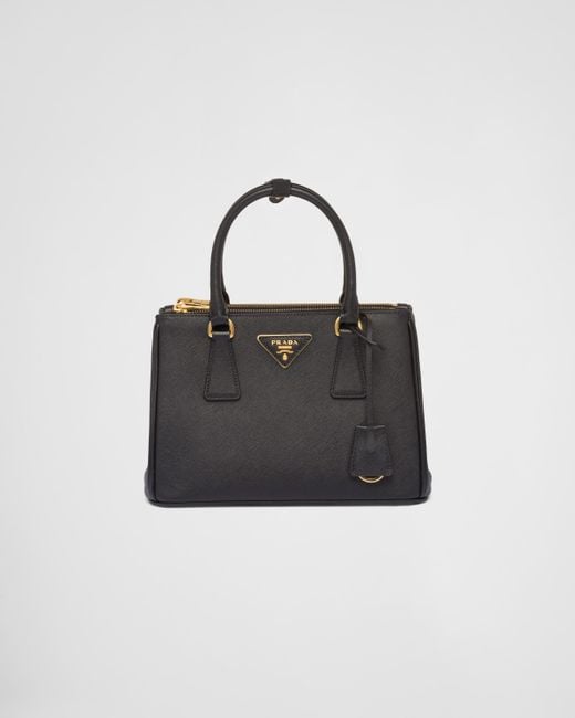 Prada Black Small Galleria Saffiano Leather Bag