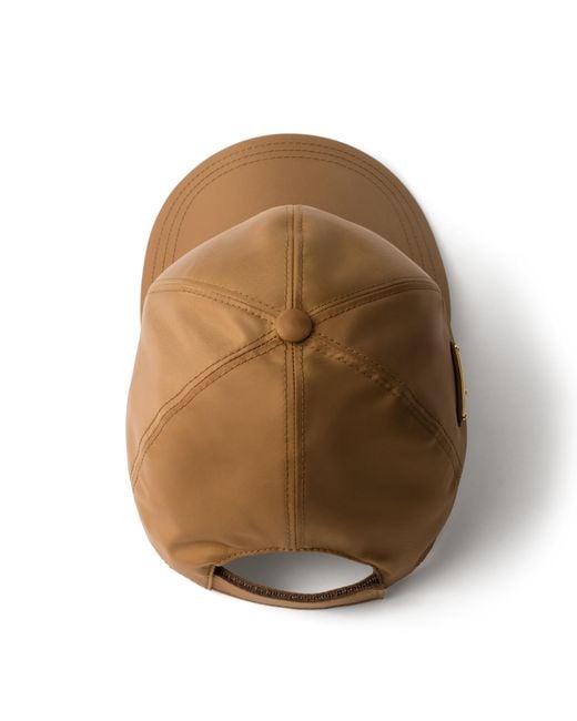 Prada White Baseballkappe Aus Re-Nylon, Damen, Größe