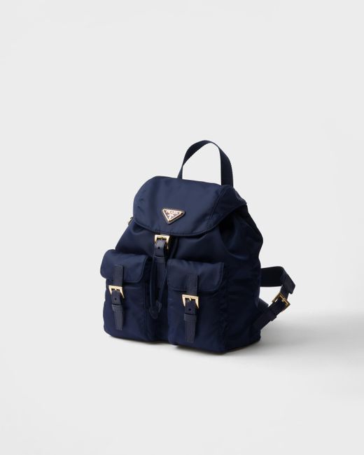 Prada Blue Re-Edition 1978 Kleiner Rucksack Aus Re-Nylon