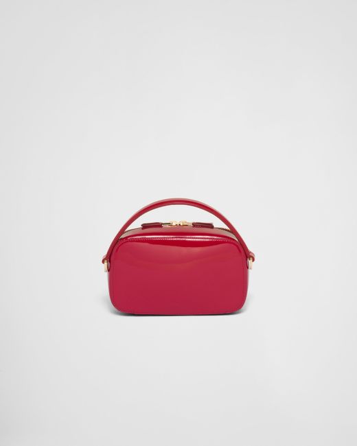 Prada Red Mini Bag Aus Lackleder