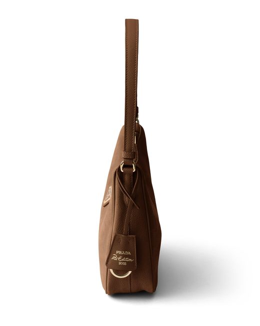 Prada Brown Re-Edition 2005 Nubuck And Saffiano Leather Mini-Bag