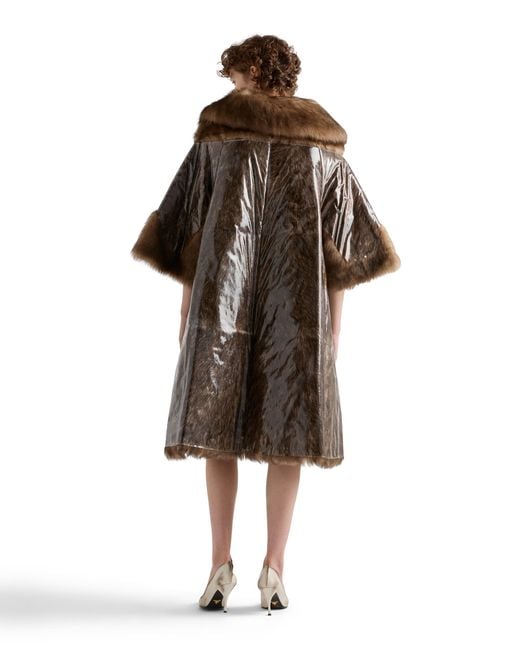 Cappotto di Prada in Brown