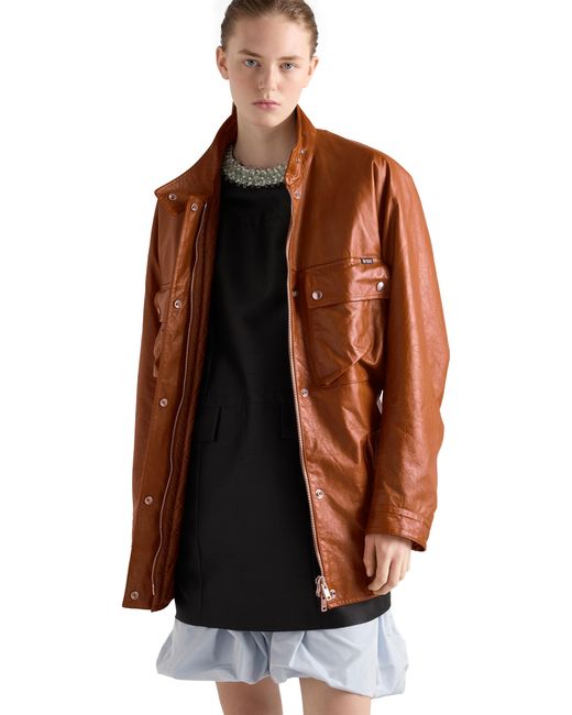 Caban di Prada in Brown