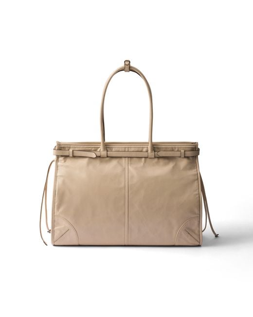 Borsa A Mano Bonnie Extra Large di Prada in Natural