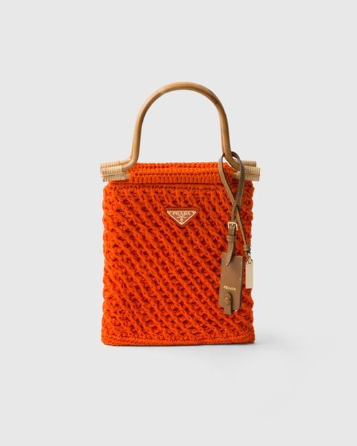 Prada Orange Mini Handtasche
