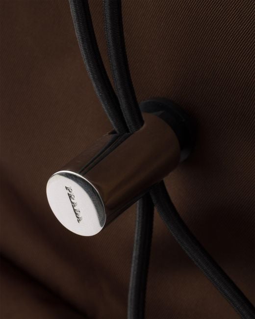 Prada Brown Re-Nylon And Saffiano Leather Backpack for men