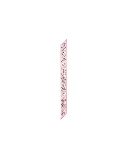 Prada Pink Printed Twill Scarf