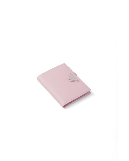 Prada Pink Small Saffiano Leather Wallet