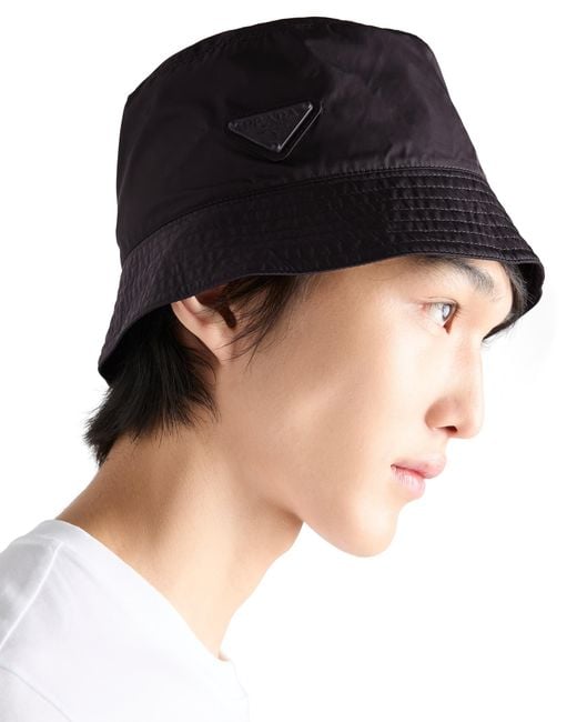 Prada Black Foldable Re-Nylon Bucket Hat