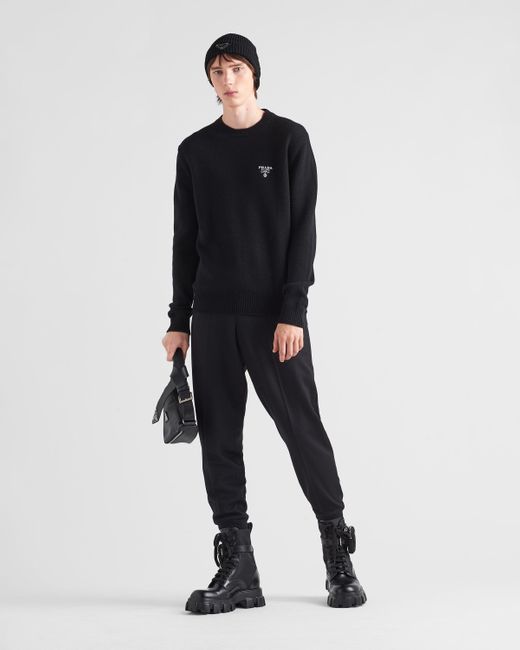 Prada Black Cashmere Sweater for men