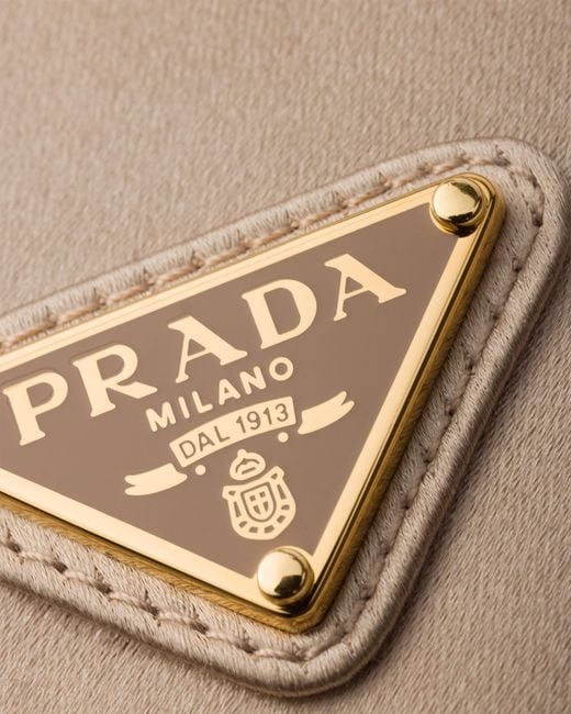 Prada White Satin Mini Shoulder Bag
