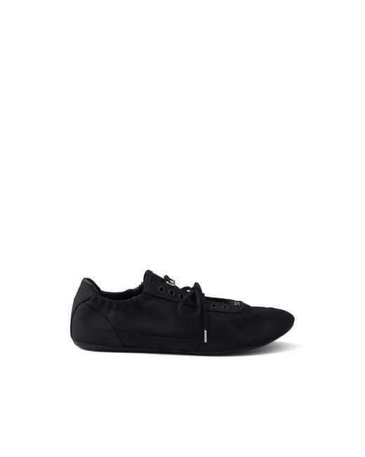 Prada Black Collapse Canvas Sneakers, Size 5,5 for men