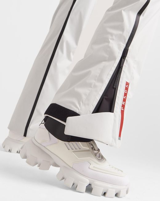 Prada White Extreme-Tex Stretch Ski Pants