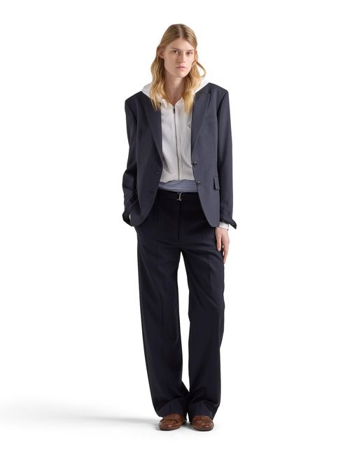 Prada Blue Wool Pants
