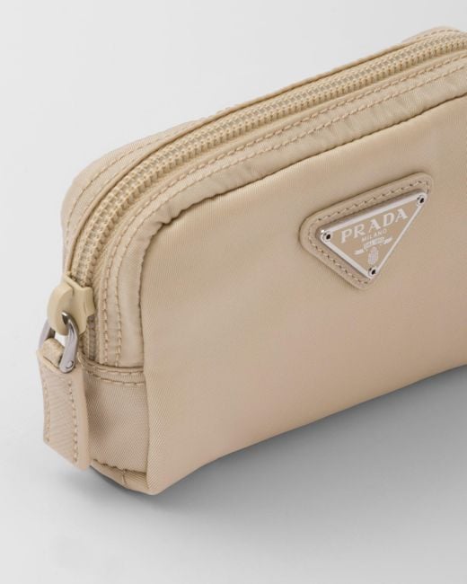 Prada White Necessaire Aus Re-nylon