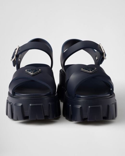 Sandali Monolith 55Mm di Prada in Blue