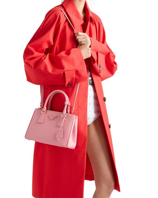 Prada Pink Galleria Small Saffiano Leather Bag