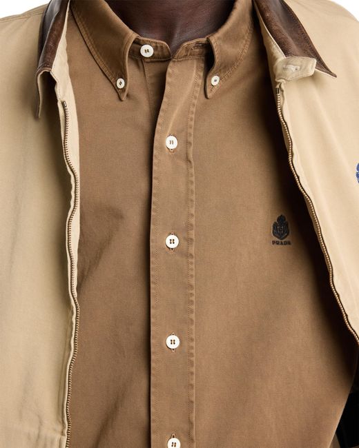 Prada Natural Cotton Shirt for men