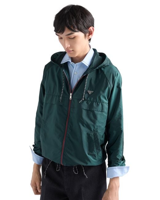Prada Green Re-Nylon Blouson Jacket for men