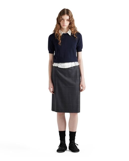 Prada Multicolor Wool Skirt