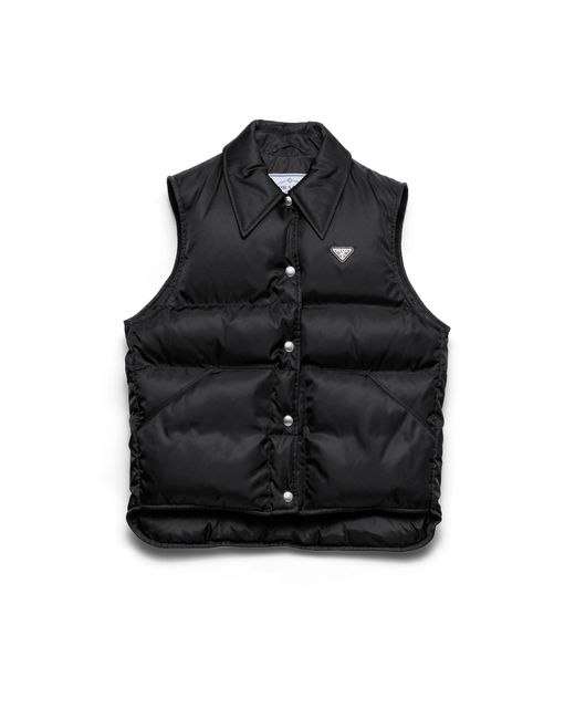 Prada Black Re-Nylon Down Vest