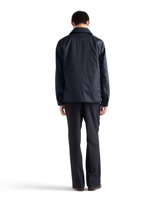 Prada Blue Re-Nylon Blouson Jacket for men