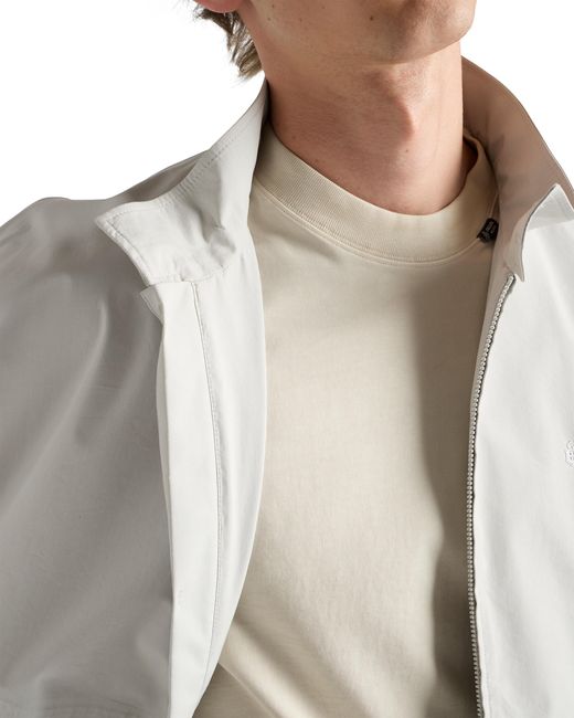 Prada White Technical Fabric Jacket, Chalk for men