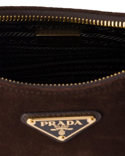 Prada White Re-Edition 2005 Suede Mini-Bag