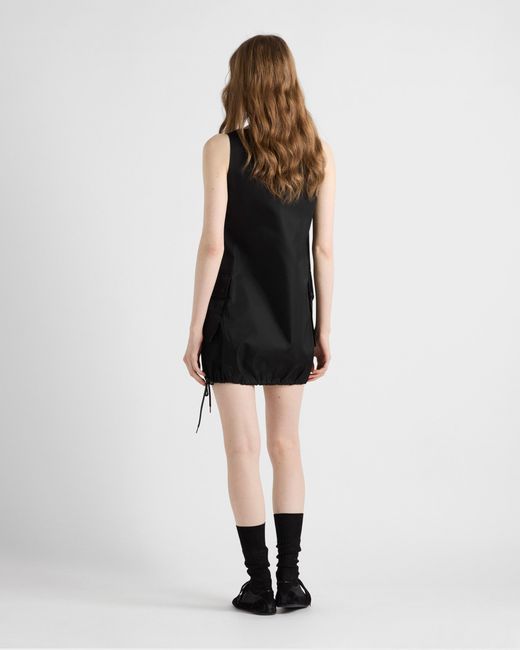 Prada Black Sleeveless Re-Nylon Dress