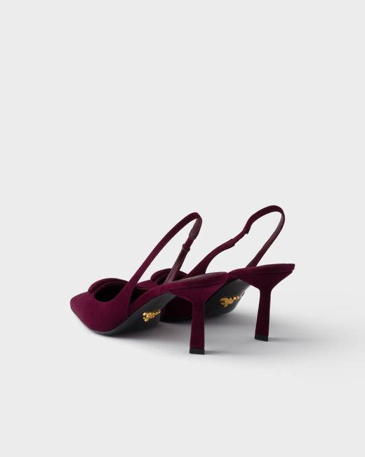 Décolleté Slingback di Prada in Purple
