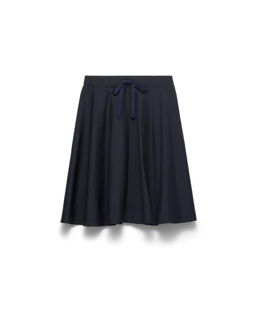 Prada Blue Light Mohair Skirt