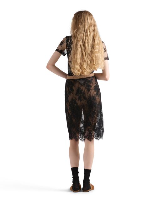 Top De Encaje, Mujer, Talla Prada de color Black