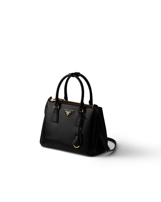 Prada Black Galleria Small Patent Saffiano Leather Bag