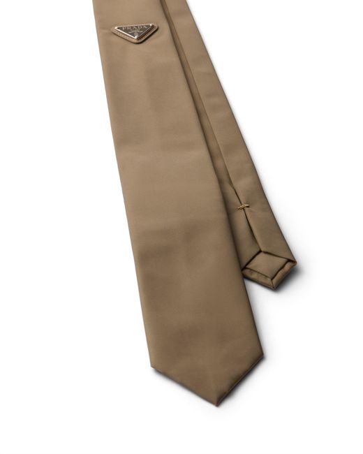 Prada White Re-Nylon Tie for men