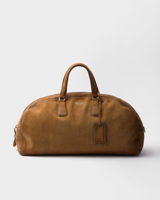 Borsa Da Viaggio di Prada in Brown