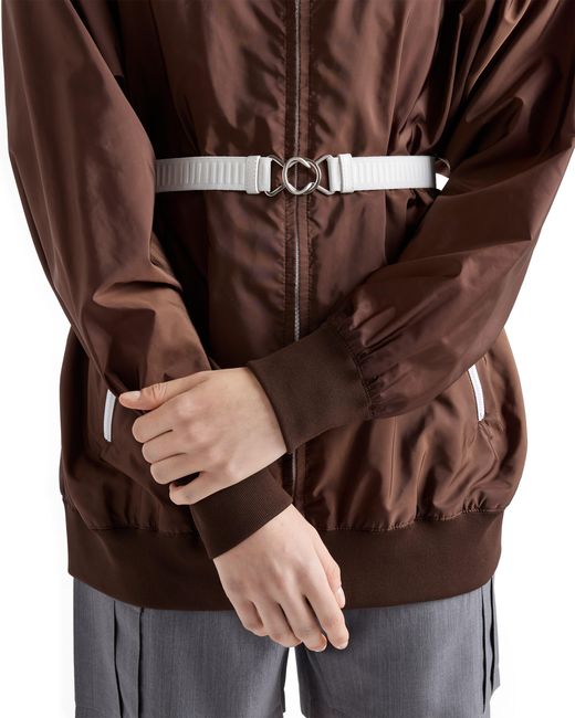 Prada Brown Lightweight Re-Nylon Raincoat