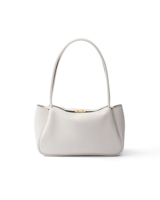 Borsa A Spalla Darling Medium di Prada in White