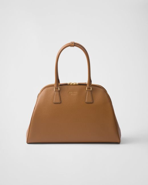 Prada Brown Large Saffiano Leather Bag