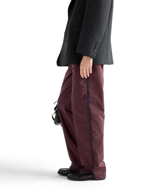 Prada Purple Re-Nylon Pants