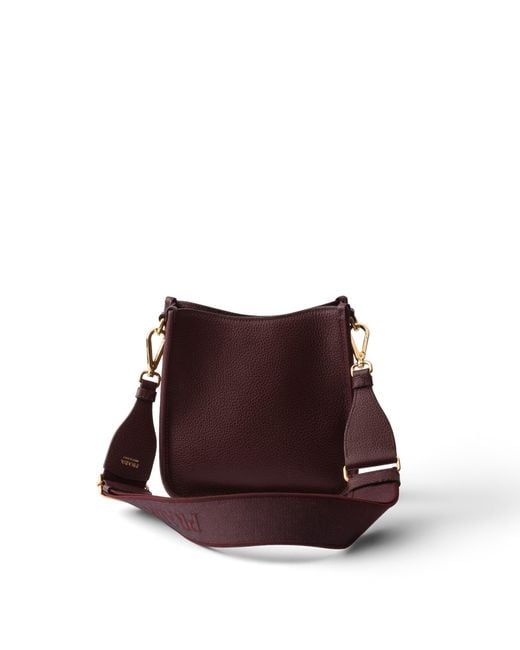 Prada Brown Mini Leather Shoulder Bag