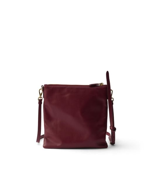 Prada Purple Nappa Leather Mini Shoulder Bag