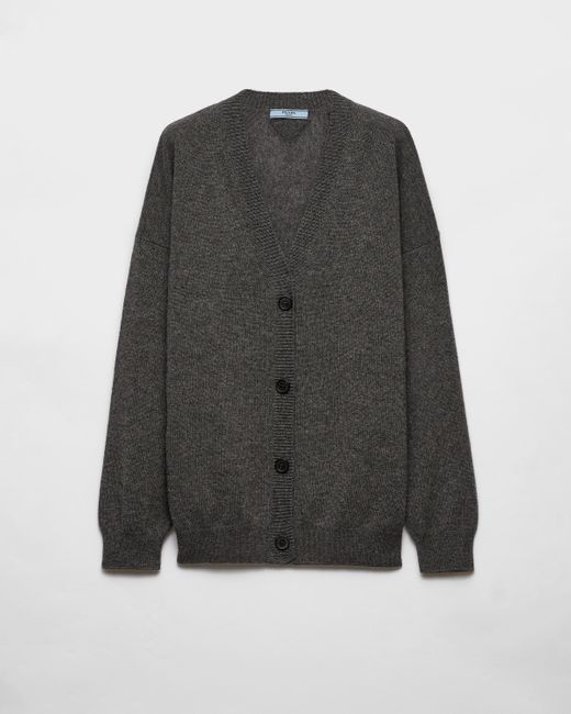 Prada Gray Cashmere Cardigan